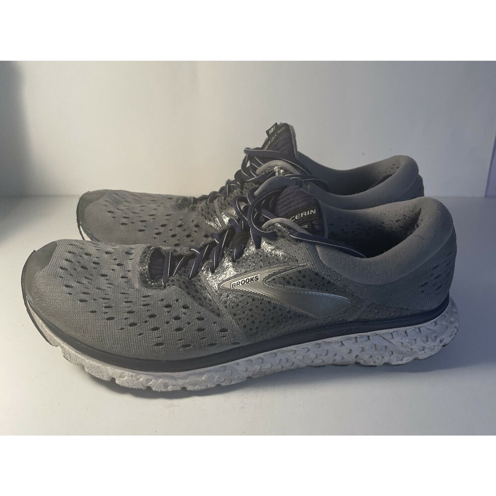 Brooks Glycerin 13 D - Mens Running Shoes Gray Blue Sneakers